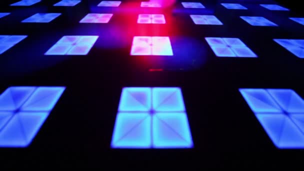 Light spots on dance floor — Stock Video