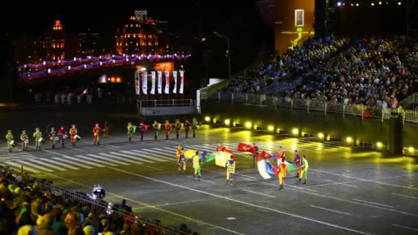 Orquesta en el Festival de Música Militar — Vídeo de stock