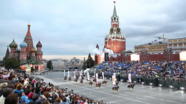 Ceremonia otwarcia kawalerii wojskowej — Wideo stockowe