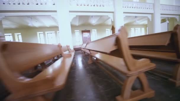 Hall of Evangelical Lutheran Cathedral — Stock Video