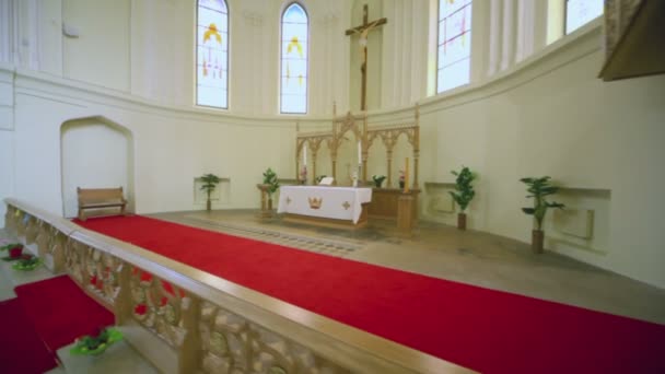 Crucifixion dans la cathédrale évangélique luthérienne — Video