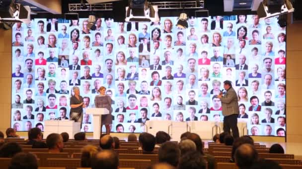 Premios RIA en la sala de conferencias — Vídeo de stock