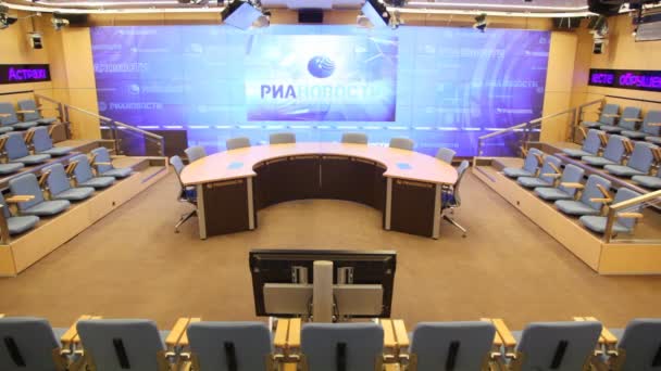 Prezydent Hall w Ria Novosti — Wideo stockowe