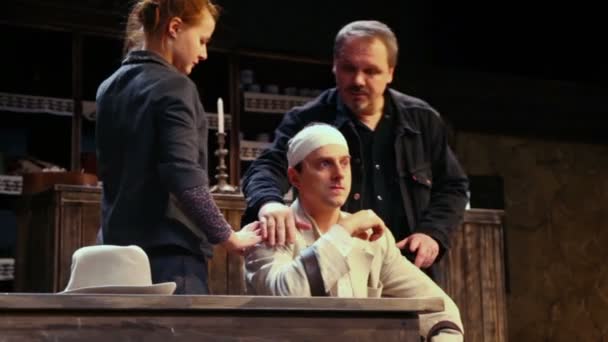 S.Fedotov director of Cripple from Inishmaan — Stock Video