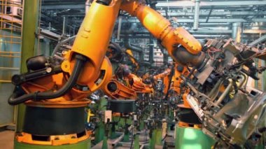 Araba parçaları robot kaynak