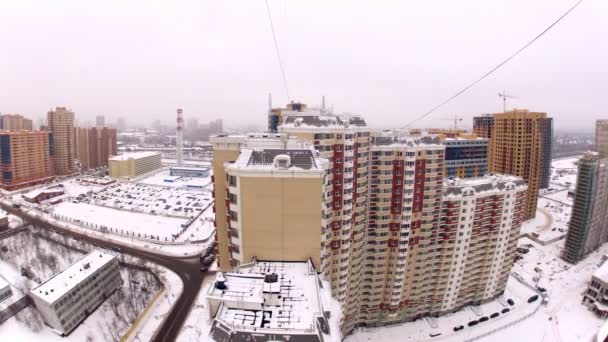 Panorama aéreo de ciudad — Vídeos de Stock