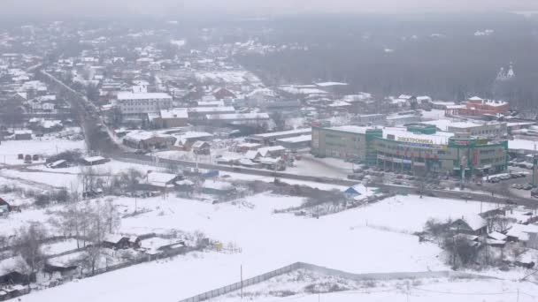 City panorama med trafik i Moskva – Stock-video