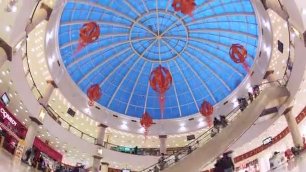 Rio Shopping Center koepel — Stockvideo