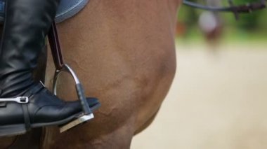 Üzengi atlı Süvari bacağa