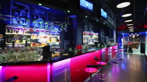 Bar counter at Prospect Bar — Stock Video