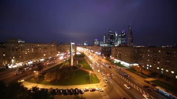 Monumento Moscú Héroe de la ciudad — Vídeo de stock