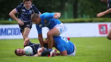 Ragbi maçı zor anı