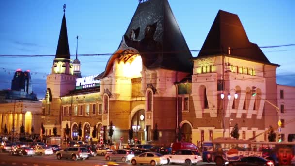 Панорама Яровславского вокзала — стоковое видео