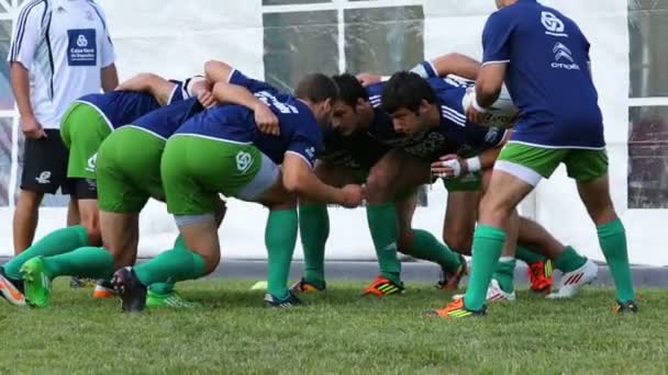 Jucătorii de rugby formează un grup — Videoclip de stoc