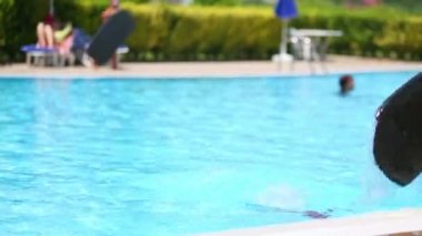 Küçük çocuk slayt şişme kurulu