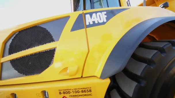 Hytt Volvo artikulerad dumper — Stockvideo