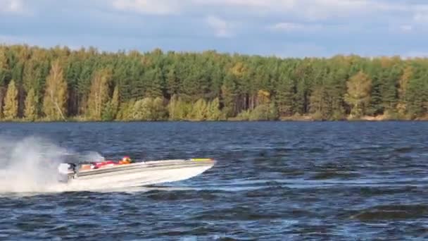 Powerboat Race Toon 2012 — Stockvideo