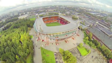 Boş tribünleri Moskova'da lokomotif Stadyumu
