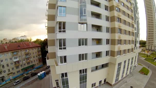 Living komplex av byggnader — Stockvideo