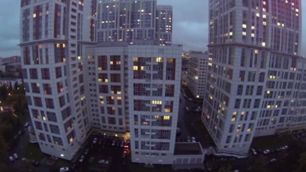 Panorama de edifícios modernos — Vídeo de Stock