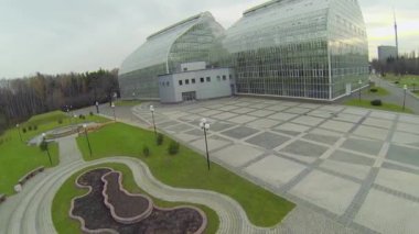 Kompleks cam binaların ana sera Botanik Bahçesi