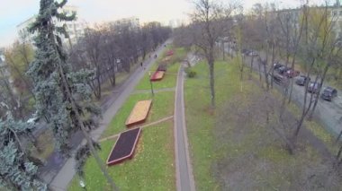 Sonbahar akşam araba trafik