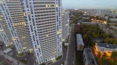 Moskova'da Elk adada yüksek katlı konut evleri