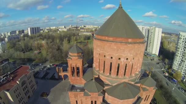 Cathedral Armenian church Surb Khach — Stock Video