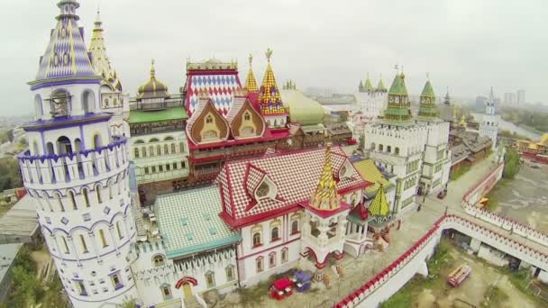 Башня в Кремле в Измайлово — стоковое видео