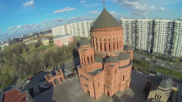 Cathedral Armenian church Surb Khach — Stock Video