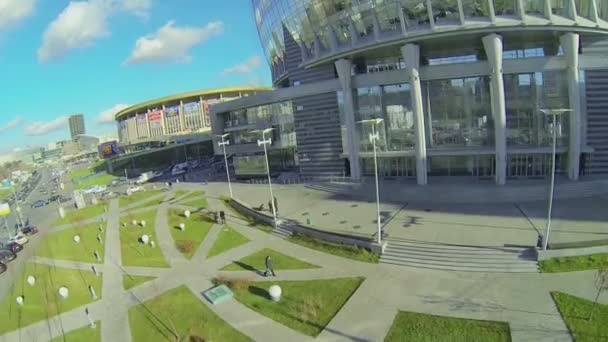 Олимпийский спортивный комплекс — стоковое видео