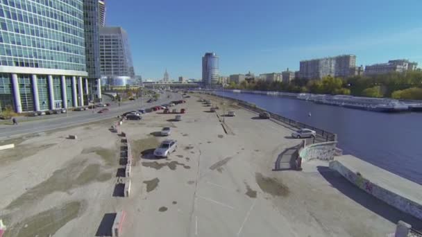 Москва місто хмарочоса комплекс — стокове відео