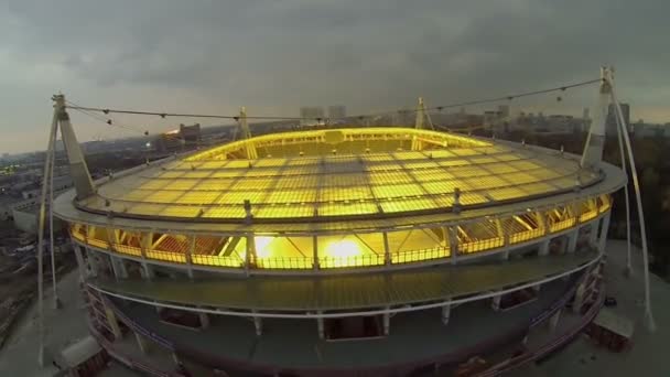 Arena de futebol Locomotiva — Vídeo de Stock