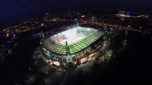 Estadio de fútbol Lokomotiv — Vídeo de stock