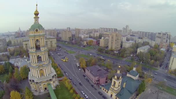 Monasterio Novospasskiy Stauropegial — Vídeos de Stock