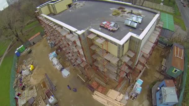 Șantier de construcții în Moscova — Videoclip de stoc