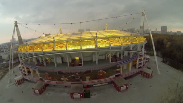 Estadio de fútbol Locomotora — Vídeo de stock