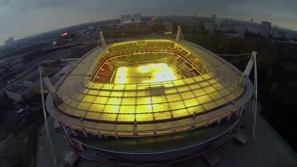 Fotbollsstadion lokomotiv — Stockvideo