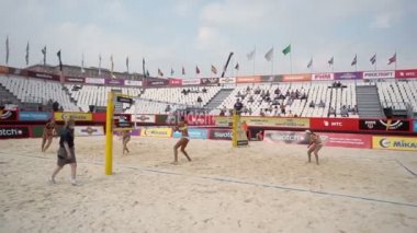 Grand Slam plaj voleybolu maç sırasında