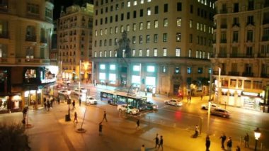 Gran Via Street insanlar.