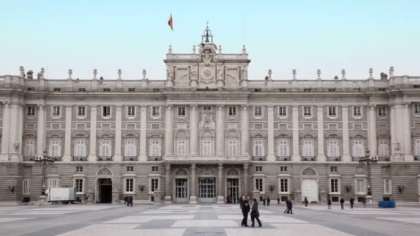 Palácio dos reis espanhóis em Madrid — Vídeo de Stock