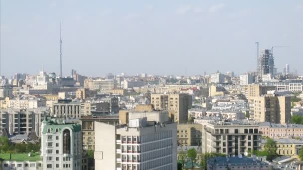 Hermosa vista aérea de la ciudad moderna — Vídeos de Stock