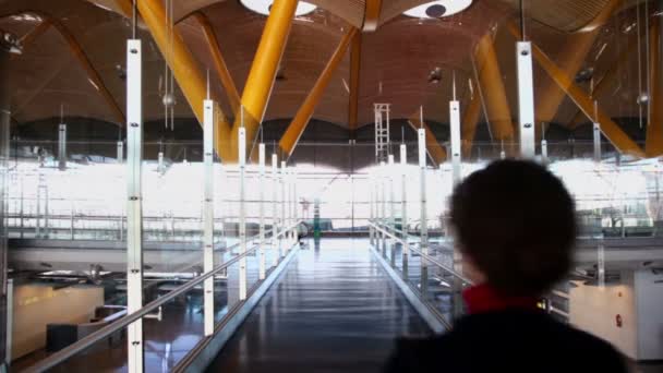 Madrid barajas aeroporto — Vídeo de Stock