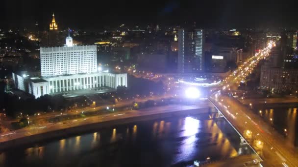 Panorama aéreo de ciudad — Vídeo de stock