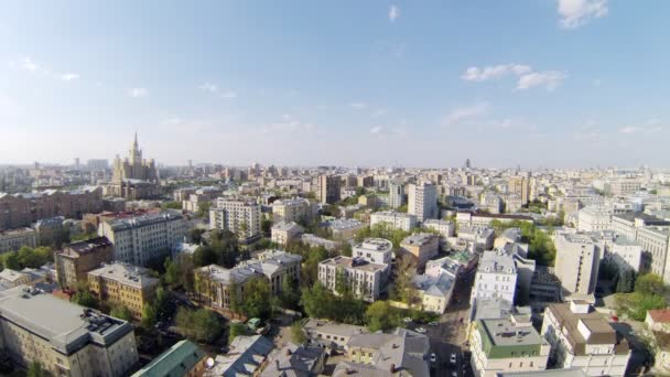 大城市的鸟瞰图 — 图库视频影像