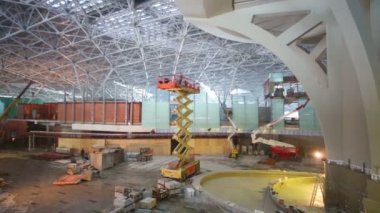 makas ve inşaat sahasında teleskopik Asansör