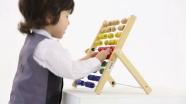 mutlu ufaklikla renkli abacus