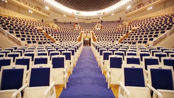 Spegnere la luce in sala dopo il Festival — Video Stock