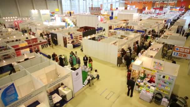 Moscú Exposición internacional del libro — Vídeos de Stock