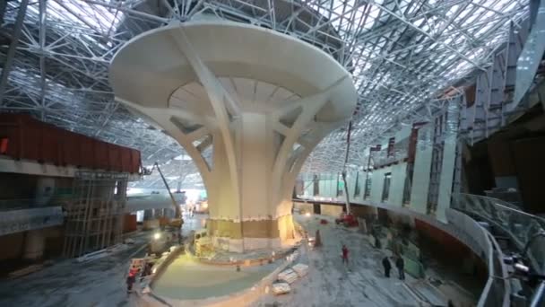 Yeni terminal inşaatı — Stok video